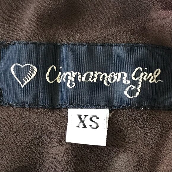 Cinnamon Girl Swing Skirt Women XS Green Floral Knee Length Preppie Pull On - Picture 3 of 7